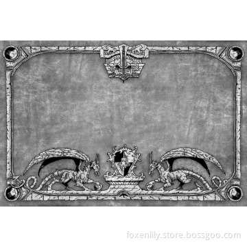 Card Gaming Play Mat with Fabric Rubber